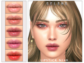 Sims 4 — Lipstick N140 by Seleng — The lipstick has 16 colours and HQ compatible. Allowed for teen, young adult, adult