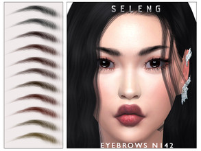 Sims 4 — Eyebrows N142 by Seleng — The eyebrows has 21 colours and HQ compatible. Allowed for teen, young adult, adult