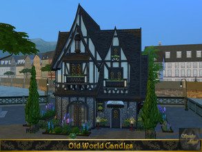 Sims 4 — Old World Candles by SpookyAngel — This candle shop was built in Windenburg in the 20 x 20 lot where a bar used