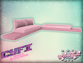 Sims 4 — CyFi Pink Mirror - Sofa by ArwenKaboom — Base game sofa in multiple recolors. You can find all items buy