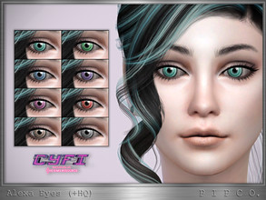 Sims 4 — CyFi - Alexa Eyes. by Pipco — Eyes in 10 colors. Facepaint Category Base Game Compatible Male / Female All Ages