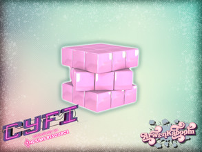 Sims 4 — CyFi Pink Mirror - Cube by ArwenKaboom — Base game deco in multiple recolors. You can find all items buy