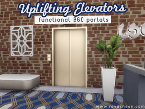 Sims 4 — Uplifting Elevator Portals by RAVASHEEN — Lift up any lot with an elevator from the Uplifting Elevator series!