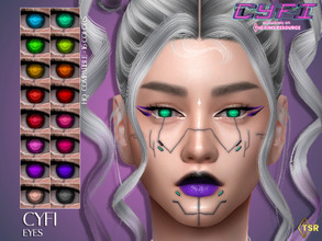 Sims 4 — CYFI Eyes (HQ) by Lisaminicatsims — -Category: Face Paint -New Mesh -16 swatches -All Skin
