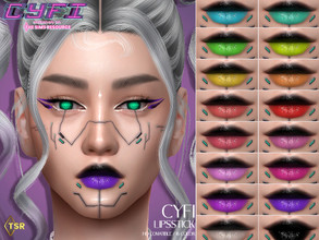 Sims 4 — CYFI Lipstick (HQ) by Lisaminicatsims — -New Mesh -16 swatches -All Skin
