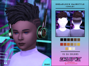 Sims 4 — CYFI - Dreadlock Hairstyle (Child) by OranosTR — Dreadlock Hairstyle is a short hairstyle for child sims. This
