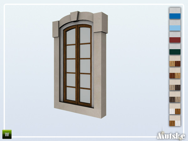 Sims 4 — Nisa Window Middle 1x1 by Mutske — Part of the constructionset Nisa. Made by Mutske@TSR.