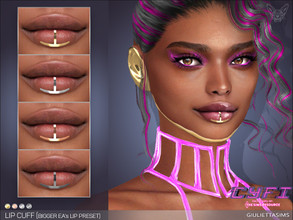 Sims 4 — CyFi Lip Cuff (for bigger lips) by feyona — CYFI Lip Cuff is made for bigger EA's lip preset. May not work with