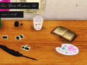 Sims 4 — Sims D Academia Set book02 by siomisvault — Another opened book it's always great to have a good read.Thank you