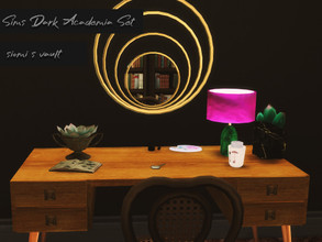 Sims 4 — Sims D Academia Set desk by siomisvault — A simple modern desk for all kind of rooms. Thank you for the support