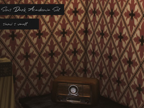 Sims 4 — Sims D Academia Set_radio by siomisvault — A beautiful vintage Radio for your room! Functional.Thank you for the