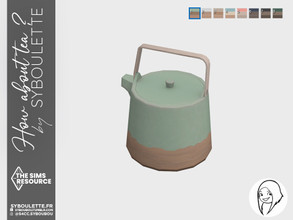 Sims 4 — How about tea - Brewer by Syboubou — This is a teapot that will work as a brewer. Animation can be a little bit
