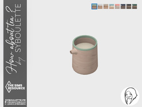 Sims 4 — How about tea - Milk by Syboubou — This is a milk jug assorted to the tea set.