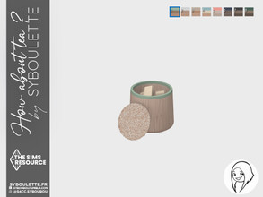 Sims 4 — How about tea - Sugar by Syboubou — This is a milk cup with cork cover assorted to the tea set.