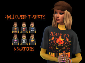 Sims 4 — Halloween T-Shirts by simsloverxyz — Halloween T-Shirts 