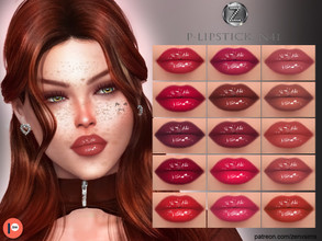 Sims 4 — [Patreon] - (Early Access) LIPSTICK N41 by ZENX — -Base Game -All Age -For Female -15 colors -Works with all of