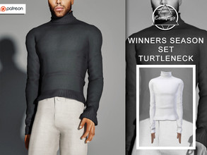 Sims 4 — [PATREON] Winners Season Set - Turtleneck *Early Access* by Camuflaje — * New mesh * Compatible with the base