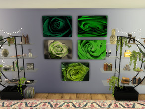Sims 4 — Green Roses by Morrii — Close ups of green roses