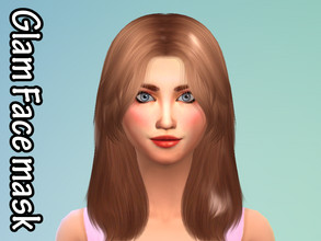 Sims 4 — TanTan Glam Face Mask by TanTan_2001 — -Cute simple face tone/mask -Changes skin tone mostly This was my first