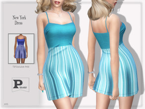 Sims 4 — New York Dress by pizazz — New York Dress for your sims 4 games. The dress is stylish and modern great for that