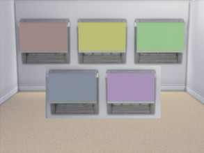 Sims 4 — Pastel Window Shades by nicatnite — Solid colored pastel shades to match my Care Bear furniture