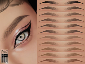 Sims 4 — Ivy Eyebrows  | N53 by cosimetic — -You can use it with 45 color options to match your favorite tone. -They are