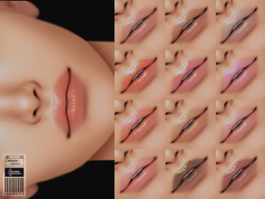 Sims 4 — Lipstick  | N61 by cosimetic — - It is suitable for Female. ( Teen to elder ) - 12 swatches. - You can find it