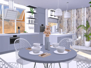 Sims 4 — Daniella Kitchen by Suzz86 — Daniella is a fully furnished and decorated kitchen. Size: 9x7 Value: $ 17,000