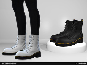 Sims 4 — 876 - Boots (Male) by ShakeProductions — Shoes/Boots New Mesh All LODs Handpainted 19 Colors