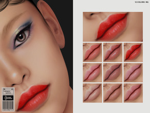 Sims 4 — Lipstick  | N62 by cosimetic — - It is suitable for Female. ( Teen to elder ) - 12 swatches. - You can find it