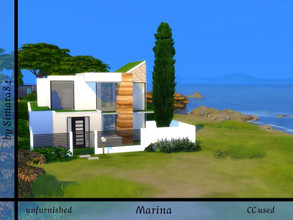 Sims 4 — Marina (Shell) by Simara84 — Modern unfurnished House on a 30x20 Lot built in Windenburg