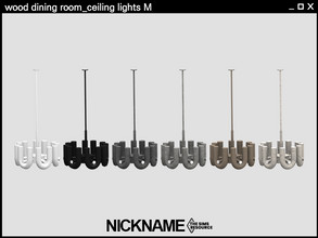 Sims 4 — wood dining room_ceiling lights M by NICKNAME_sims4 — wood dining room set Feel the sophistication and comfort