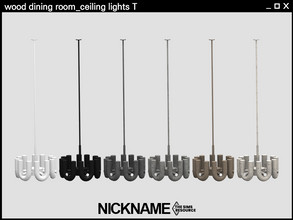 Sims 4 — wood dining room_ceiling lights T by NICKNAME_sims4 — wood dining room set Feel the sophistication and comfort