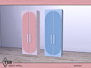 Sims 4 — Dolly Office. Dresser by soloriya — Big dresser. Part of Dolly Office set. 2 color variations. Category: Storage