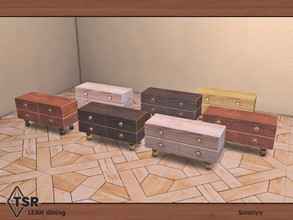Sims 4 — Leah Dining. Hallway Table by soloriya — Wooden hallway table. Part of Leah Dining set. 7 color variations.