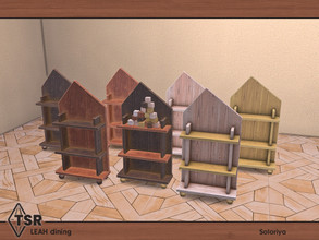 Sims 4 — Leah Dining. Storage, v2 by soloriya — Storage, version two. Part of Leah Dining set. 7 color variations.