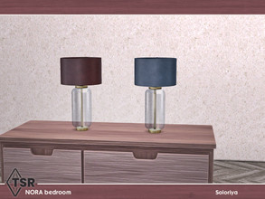 Sims 4 — Nora Bedroom. Table Light by soloriya — Table light. Part of Nora Bedroom set. 2 color variations. Category:
