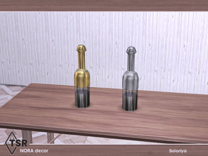 Sims 4 — Nora Decor. Bottle by soloriya — Decorative bottle. Part of Nora Decor. 2 color variations. Category: Decorative