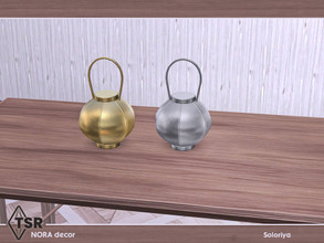 Sims 4 — Nora Decor. Decorative Lantern by soloriya — Decorative lantern. Part of Nora Decor. 2 color variations.