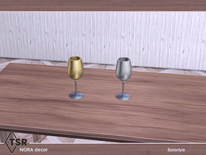 Sims 4 — Nora Decor. Glass by soloriya — Decorative glass. Part of Nora Decor. 2 color variations. Category: Decorative -