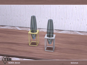 Sims 4 — Nora Decor. Vase, v1 by soloriya — Vase, version one. Part of Nora Decor. 2 color variations. Category: