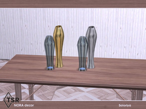 Sims 4 — Nora Decor. Vases, v1 by soloriya — Two vases in one mesh, version one. Part of Nora Decor. 2 color variations.