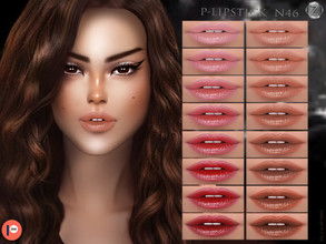 Sims 4 — [Patreon] - (Early Access) LIPSTICK N46 by ZENX — -Base Game -All Age -For Female -16 colors -Works with all of
