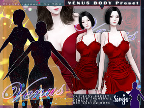 Sims 4 — F_Venus_Body_Preset_2022 by KIMSimjo — 2 CAS Body Preset Female T-E Custom Thumbnail 'Use Custom Bone' - It is
