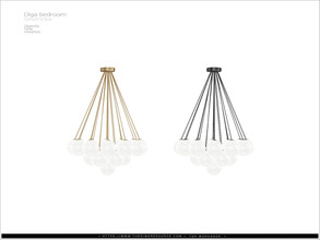 Sims 4 — Olga bedroom - ceiling lamp by Severinka_ — Ceiling lamp From the set 'Olga bedroom Pt.I' Build / Buy category: