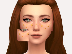 Sims 4 — Smiley Face Freckles by Sagittariah — base game compatible 1 swatch properly tagged enabled for all occults