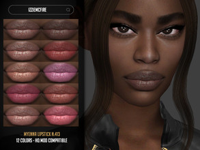 Sims 4 — IMF Myenna Lipstick N.413 by IzzieMcFire — Myenna Lipstick N.413 contains 12 colors in hq texture. Standalone