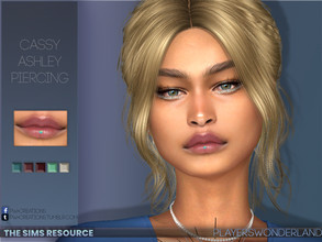 Sims 4 — Cassy Ashley Piercing by PlayersWonderland — A stylish ashley piercing coming in 5 different swatches. Left