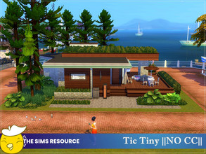 Sims 4 — Tic Tiny by Bozena — The house is located in the Brindleton Bay. Lot: 20 x 20 Value: $ 64 018 Lot type: