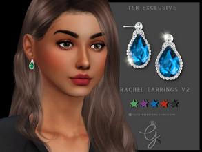 Sims 4 — Rachel Earrings v2 by Glitterberryfly — Version 2 of the Rachel earrings